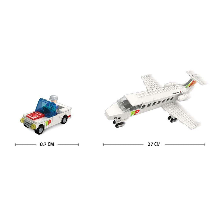 TAP Avión con Escaleras con Coche de Control y 4 Figuras
