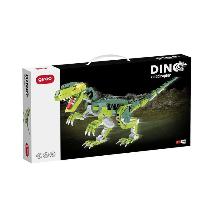 Dino Construção Velociraptor 535 Peças