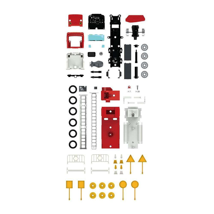 Build DIY Camião Bombeiros Construção 95 Peças