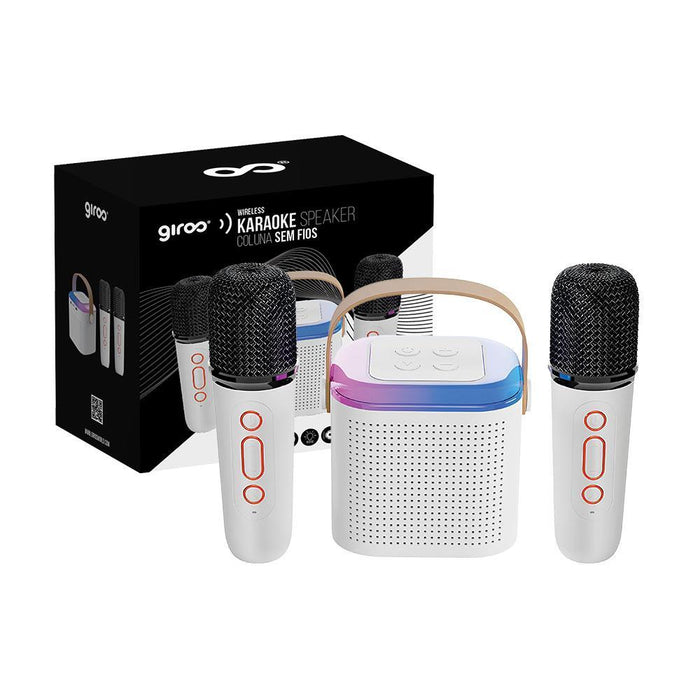 Karaoke Coluna Wireless e 2 Microfones