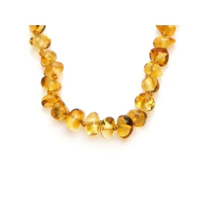 Amber Necklace for Baby Baroque Honey 32cm