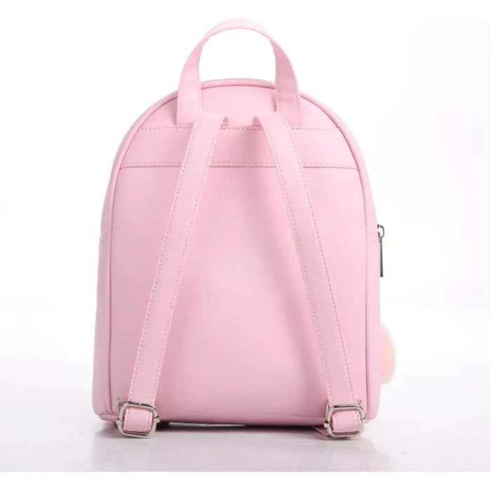 Mini Mochila Love Brilhante Rosa 27x21cm