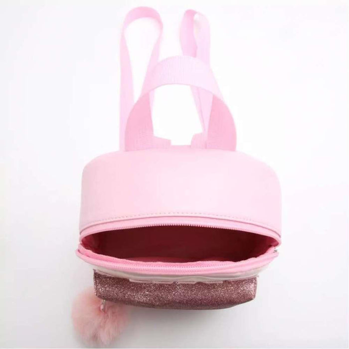 Mini Mochila Love Brilhante Rosa 27x21cm