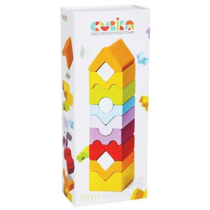 Cubika Game Wooden Tower Colorful House