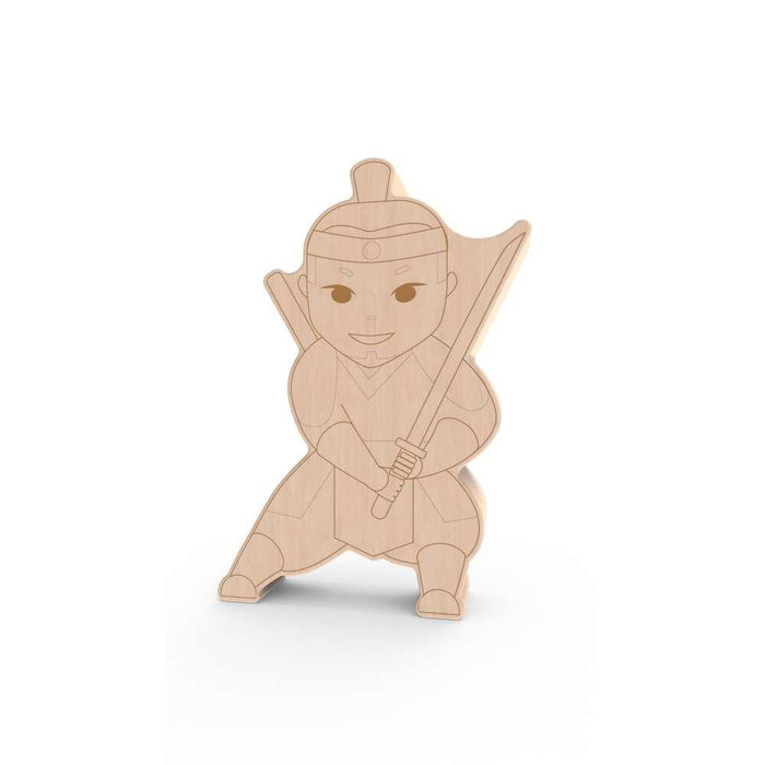 Figuras de Madera Roarie para Pintar Samurai