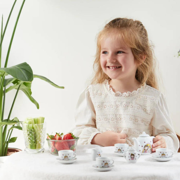 Conjunto de Chá em Porcelana Fada 12 Peças