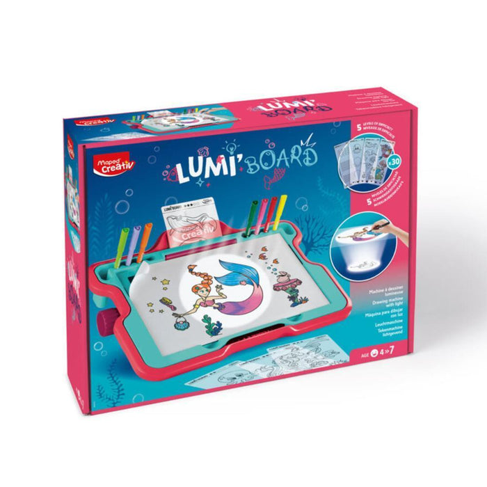 Pizarra de dibujo Maped Creativ Lumi con accesorios