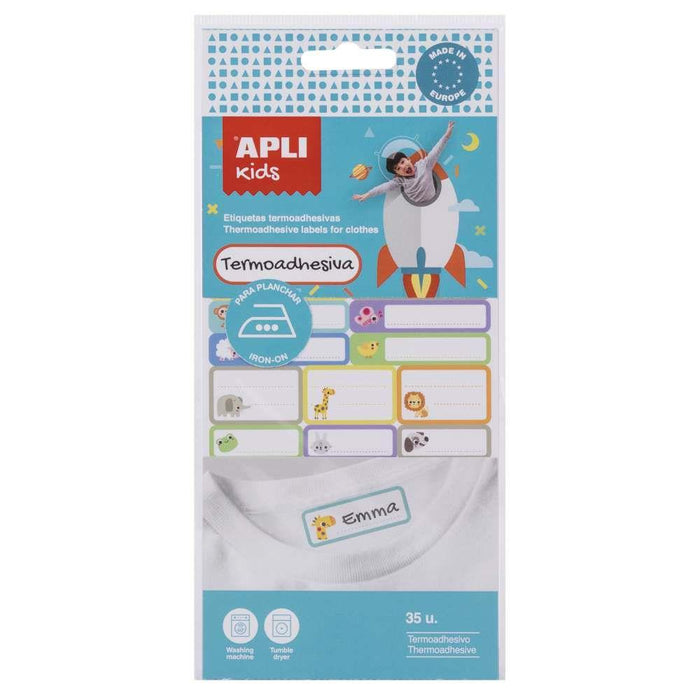 Apli Kids Thermoadhesive Textile Labels 35 Units