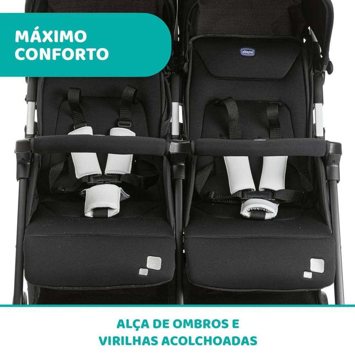 Chicco Ohlala Twin Black Night Stroller