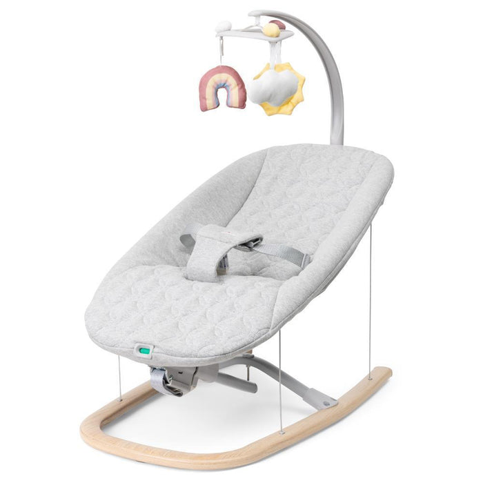 Zen Wave Wooden Grey Sun Lounger