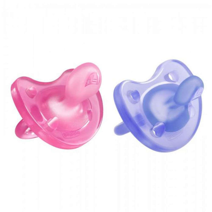 Chicco 2 Chupetas Physio Soft Silicone 16-36m+ Rosa