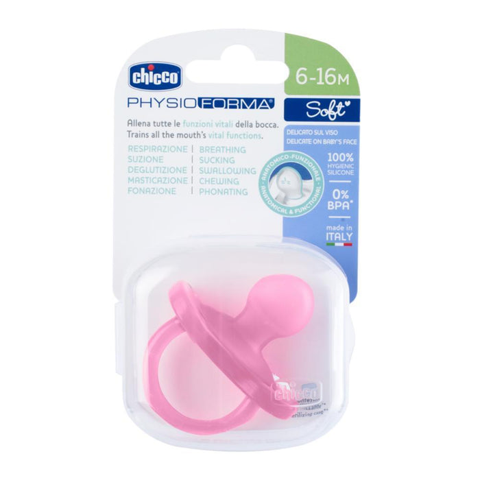 Chupeta Physio Soft Silicone Rosa 6-16m