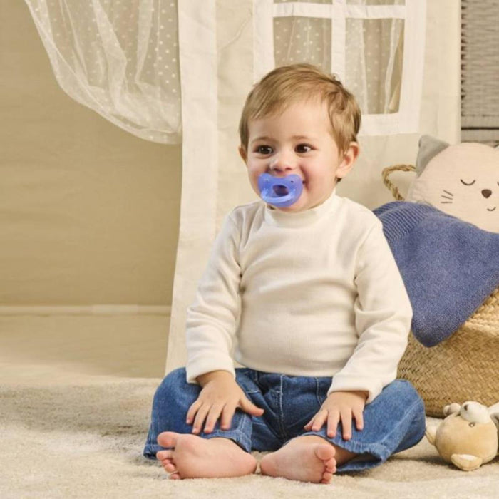 Chupete Physio Soft Silicona Azul 6-16m