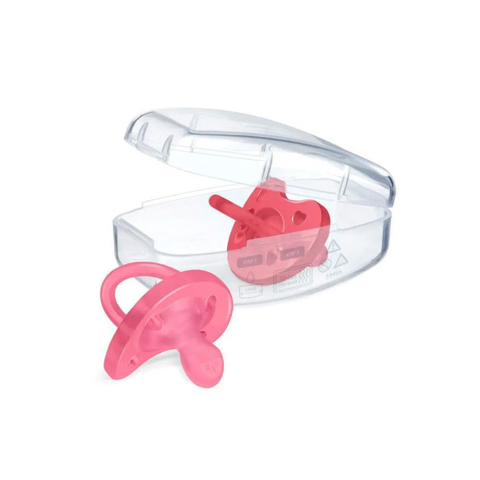2 Physio Soft Silicone Pink Pacifiers 16-36m