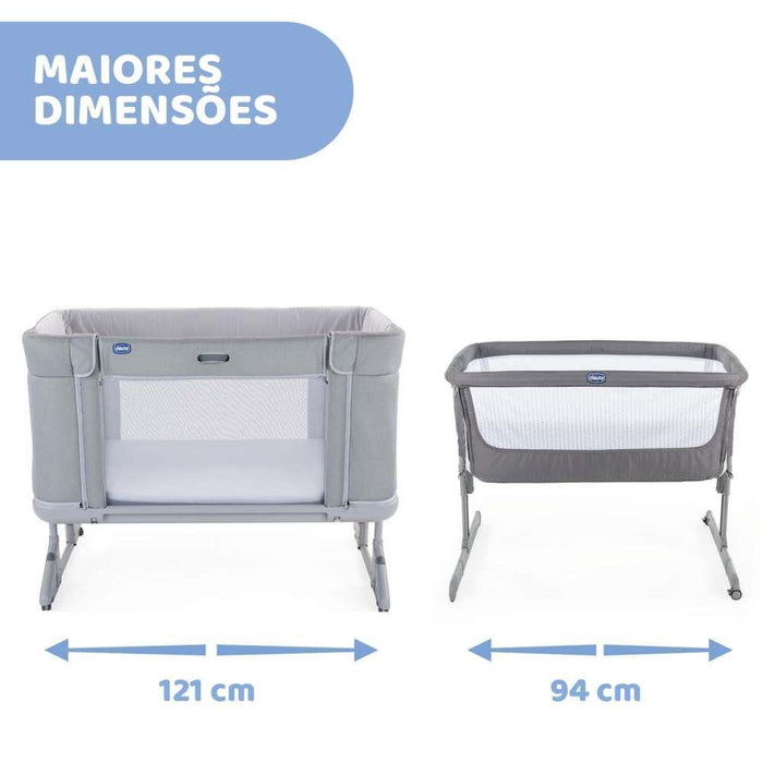 Cama colecho Next2Me Forever Moon Grey