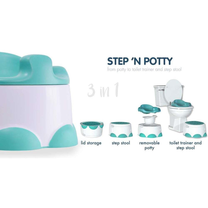 Bumbo Potty and Step 3in1 Cool Gray Step''n Potty