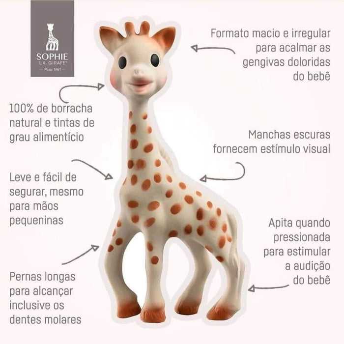 Girafa Sofia em 100% Hevea