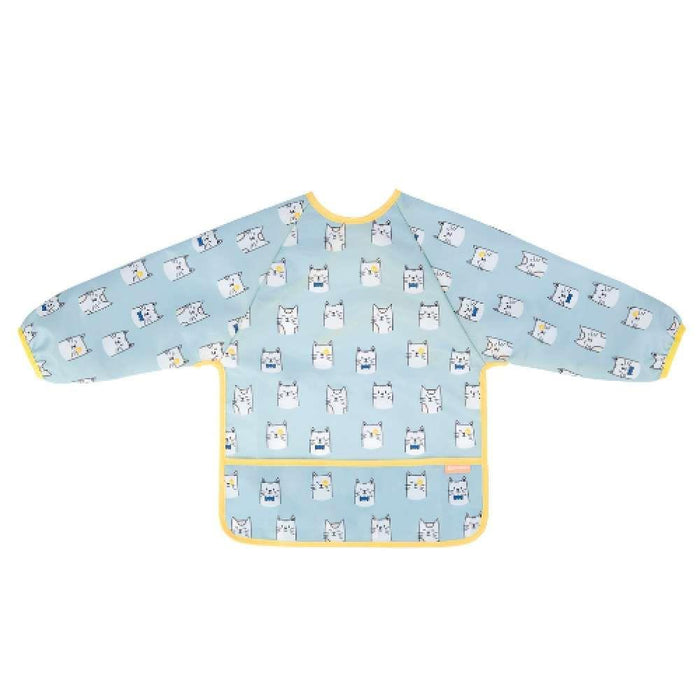 Badabulle Blue Long Sleeve Bib