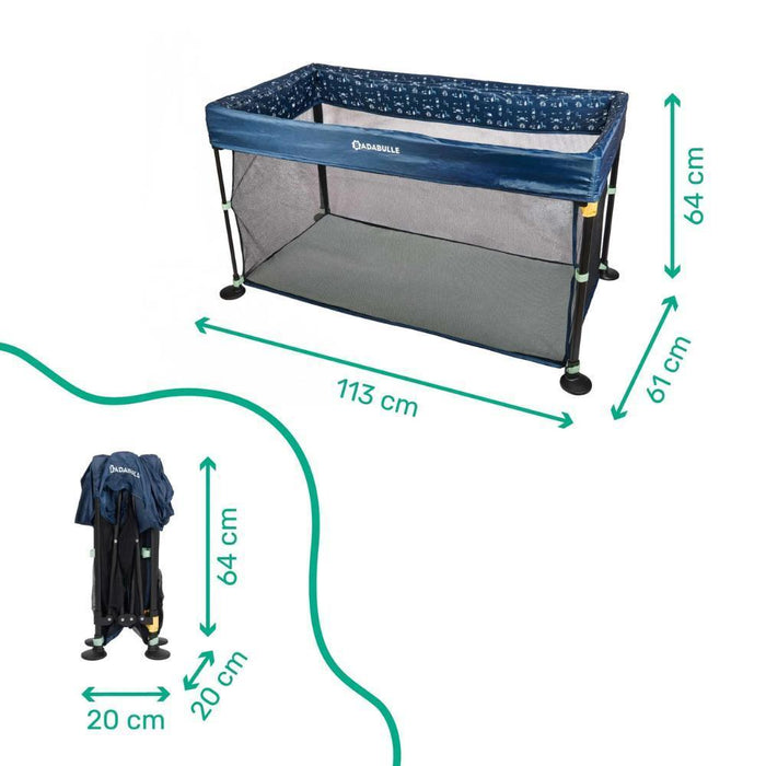 Cama de Viagem Easy Clip Azul