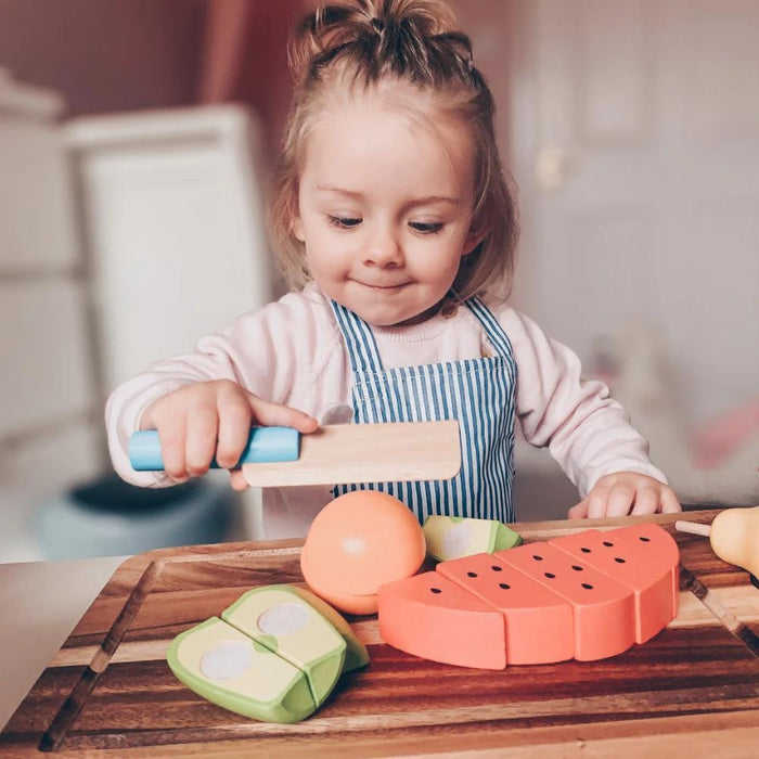 Conjunto de Chefe com Fruta para Cortar