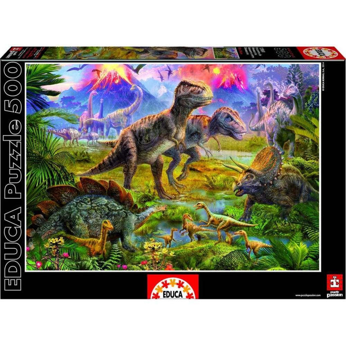 Educa Puzzle Encuentro De Dinosaurios 500 Piezas