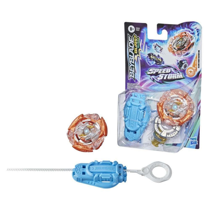 Hasbro Pack Beyblade Spinning Top with Speedstorm Launcher and Slingshock Basic Stadium