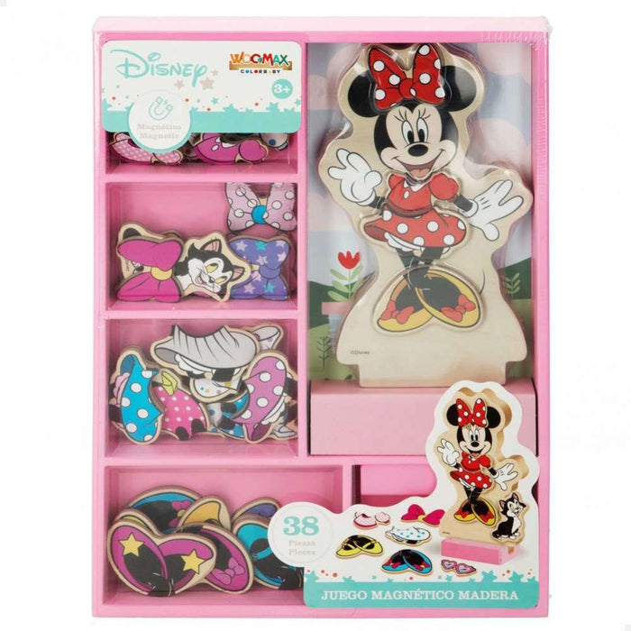 Woomax Magnetic Wooden Puzzle Minnie Dresses