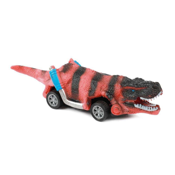 Toi Toys World of Dinosaurs 4 Dino-Cars tira hacia atrás