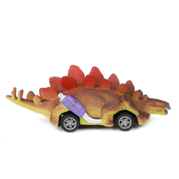 Toi Toys World of Dinosaurs 4 Dino-Cars tira hacia atrás