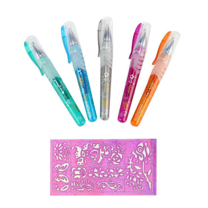 Toi Toys 5 Gel Pens for Making Tattoos with Stencils