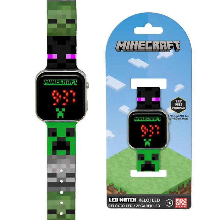 Relógio Digital Led Minecraft