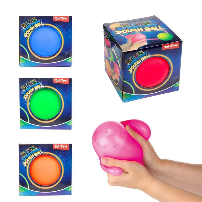 Bola Stretchy Dough Neon 10 cm