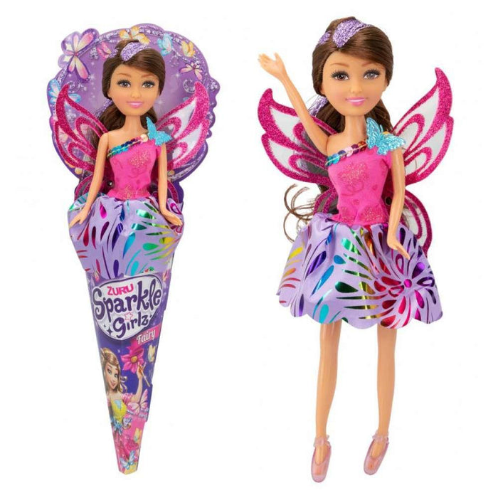 FunVille Sparkle Floral Fairy Cone Doll 27cm