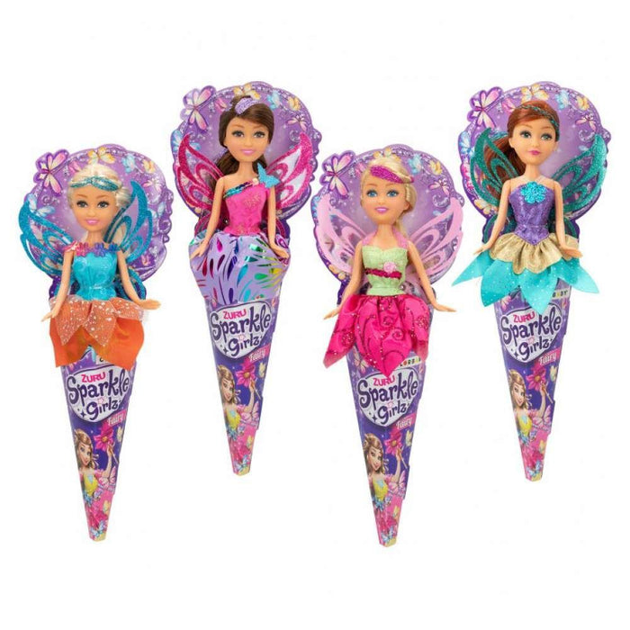 FunVille Sparkle Floral Fairy Cone Doll 27cm