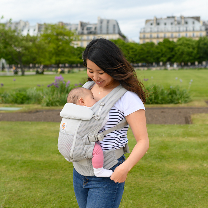 Mochila Porta Bebé Ergobaby Adapt Soft Flex Mesh Gris Perla