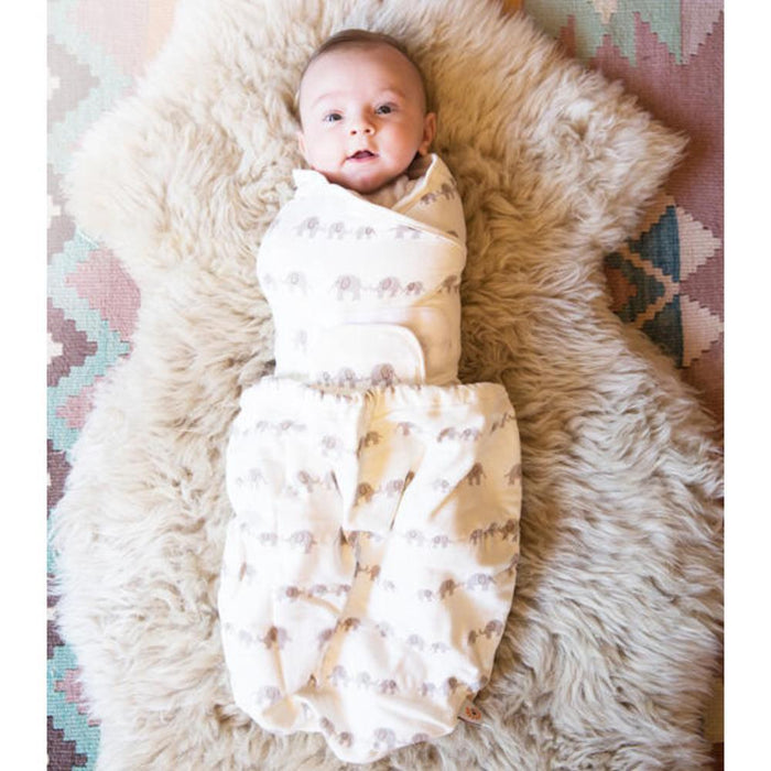 Swaddle Elephants 0-3m Tog 0.5