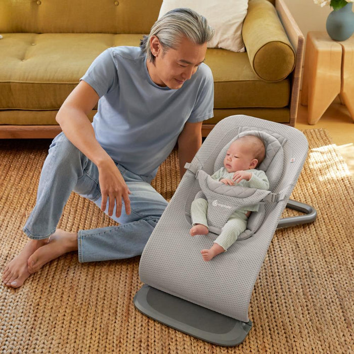 Espreguiçadeira Ergobaby Evolve Mesh Light Grey