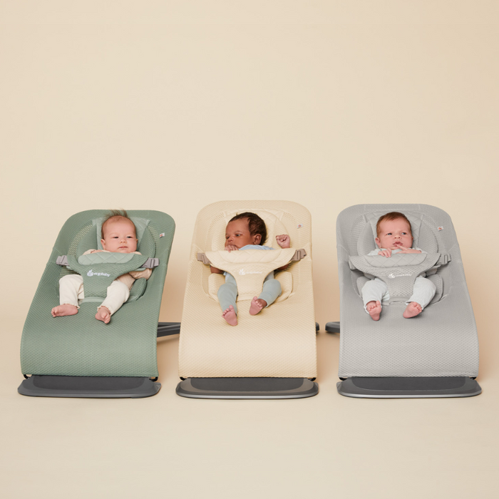 Espreguiçadeira Ergobaby Evolve Mesh Light Grey