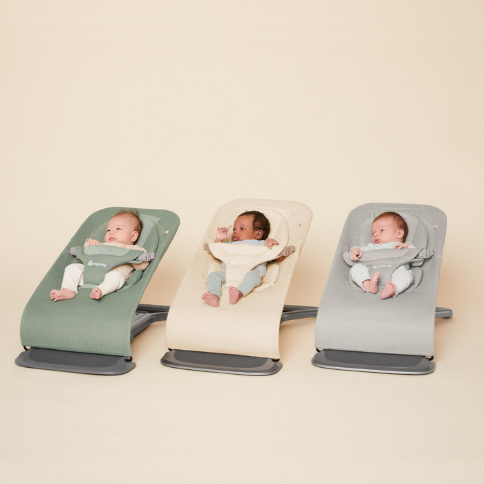 Espreguiçadeira Ergobaby Evolve Mesh Light Grey