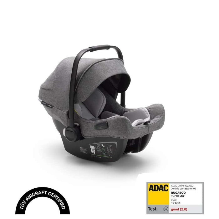 Bugaboo Grupo 0 Turtle Air by Nuna Grey Melange