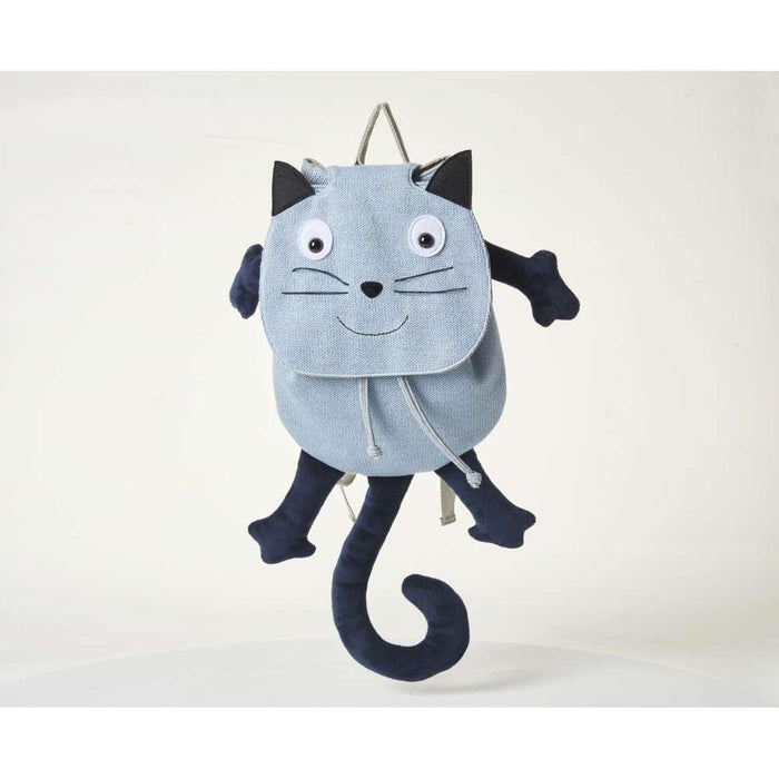 Crochetts Blue Cat Crochet Backpack