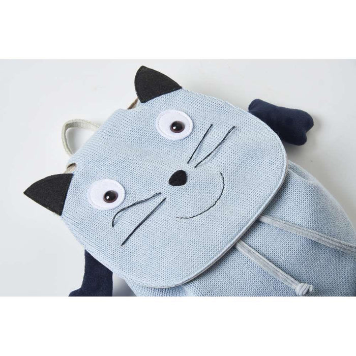 Crochetts Blue Cat Crochet Backpack