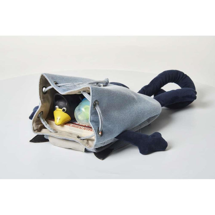 Crochetts Blue Cat Crochet Backpack