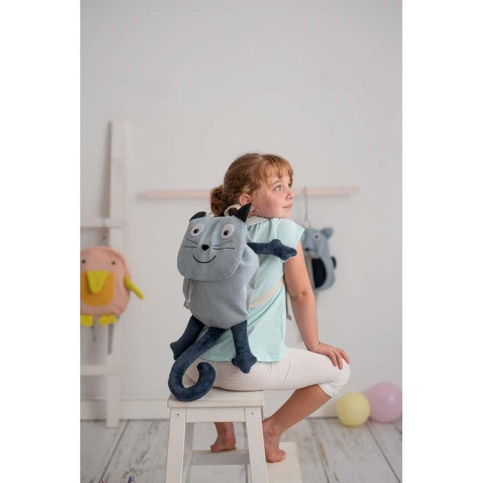 Crochetts Blue Cat Crochet Backpack