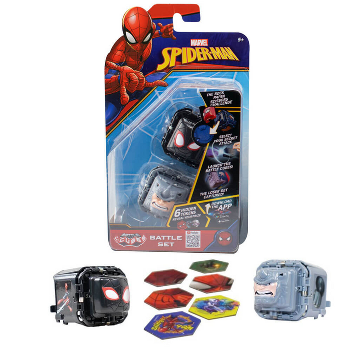 Battle Cubes Spiderman Batalha Pedra Papel Tesoura