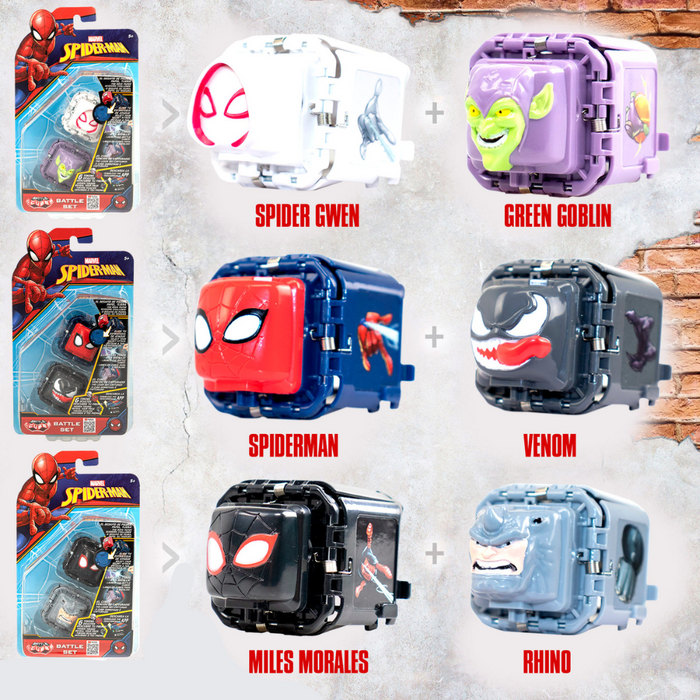 Battle Cubes Spiderman Batalha Pedra Papel Tesoura