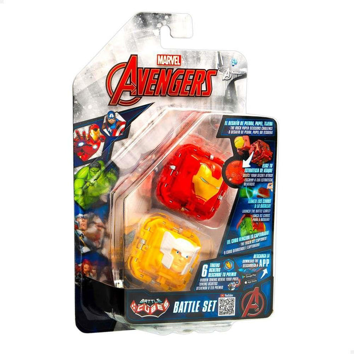 Battle Cubes Avengers Batalha Pedra Papel Tesoura