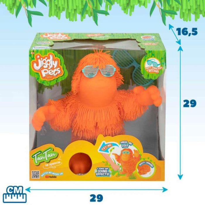 Jiggly Pets TanTan Orangotango com Som e Óculos