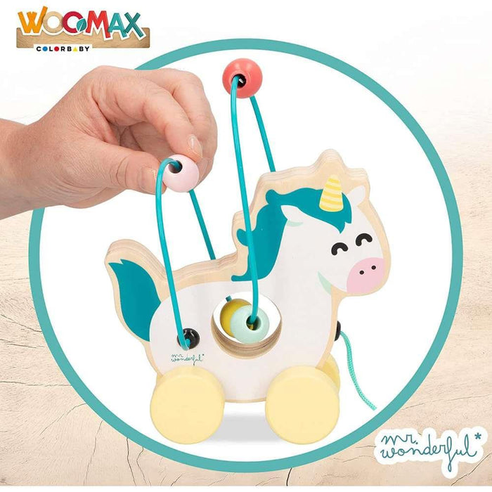 Woomax Wooden Unicorn to Pull Mr. Wonderful