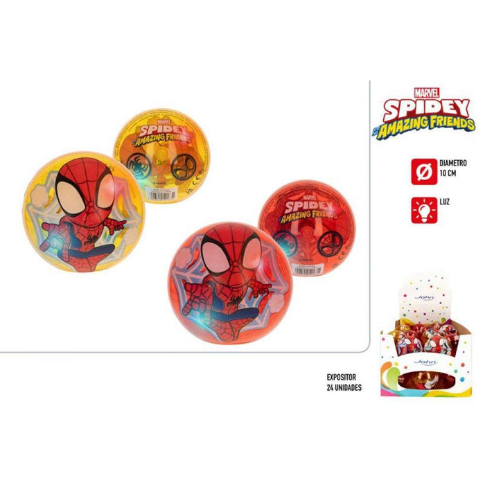 Spidey&Friends Bola com Luz Led 10cm